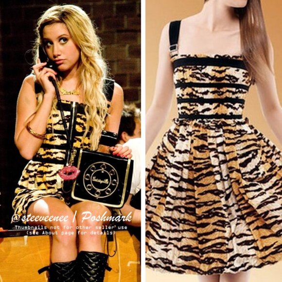 NWT D&G Tiger Print Dress ASO Sharpay Evans & Katy Perry